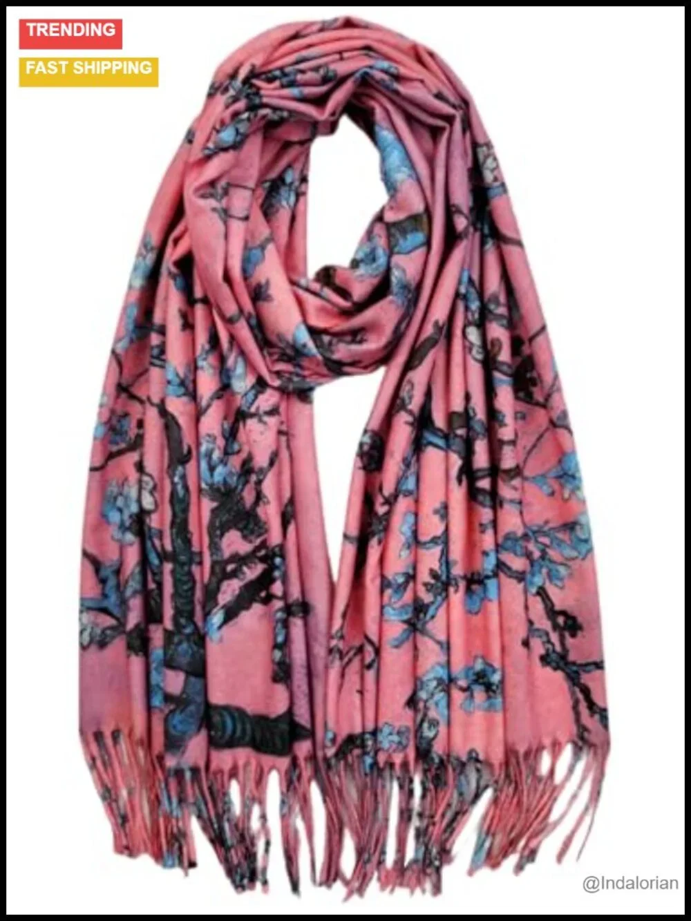 Van Gogh Art Print Pashmina Wrap - Soft Machine Washable Shawl